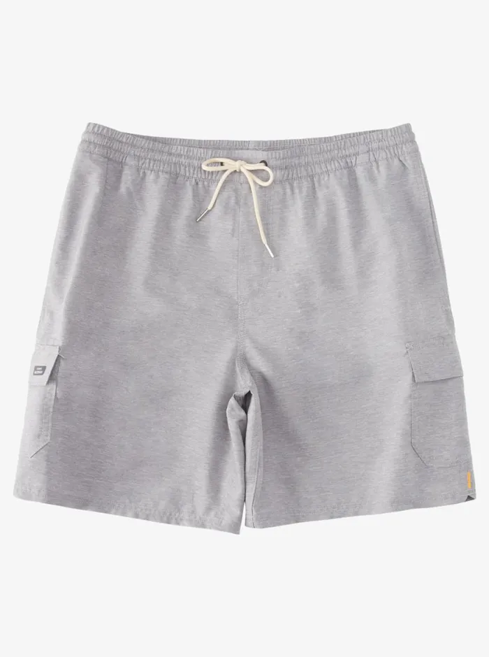 Quiksilver Balance 18034 Volleys Heather Grey MensWaterman Elastic Waist