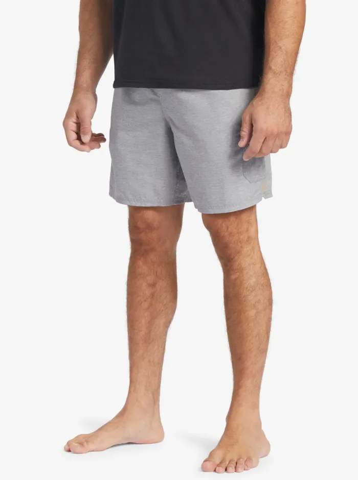 Quiksilver Balance 18034 Volleys Heather Grey MensWaterman Elastic Waist