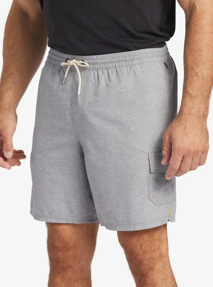 Quiksilver Balance 18034 Volleys Heather Grey MensWaterman Elastic Waist