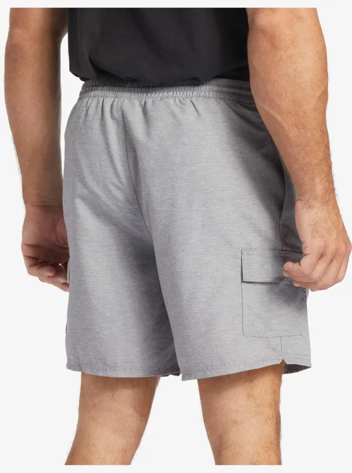 Quiksilver Balance 18034 Volleys Heather Grey MensWaterman Elastic Waist