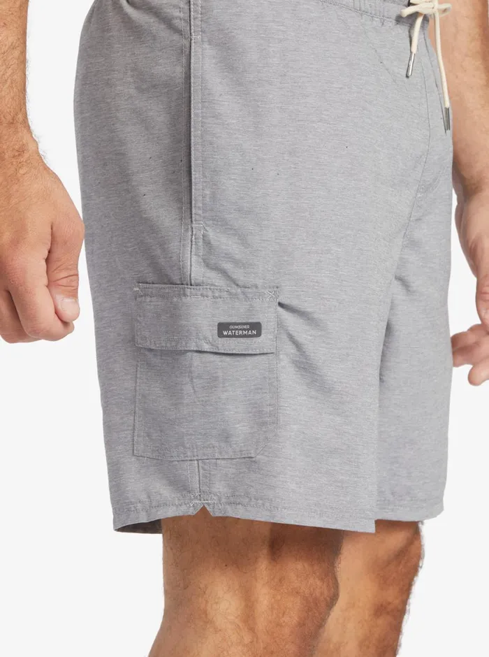 Quiksilver Balance 18034 Volleys Heather Grey MensWaterman Elastic Waist