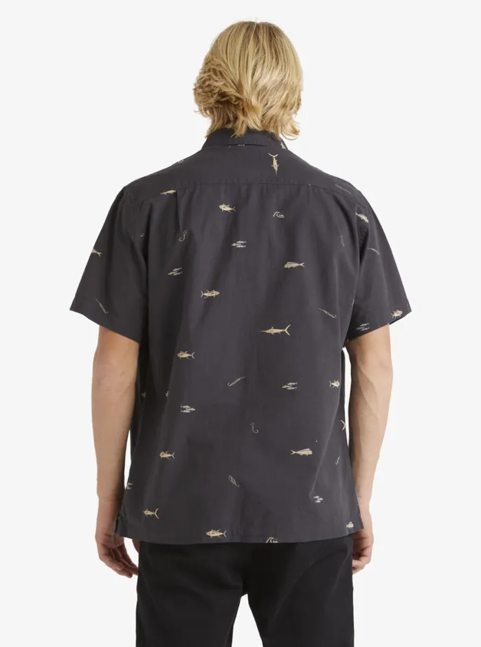 Quiksilver Big Pond Woven Shirt Big Pond Tarmac MensWaterman Shirts and Polos Quiksilver Big Pond Woven Shirt Big Pond Tarmac MensWaterman Shirts and Polos
