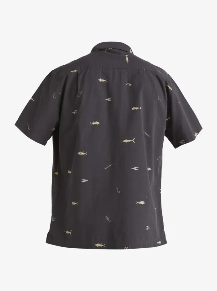 Quiksilver Big Pond Woven Shirt Big Pond Tarmac MensWaterman Shirts and Polos Quiksilver Big Pond Woven Shirt Big Pond Tarmac MensWaterman Shirts and Polos