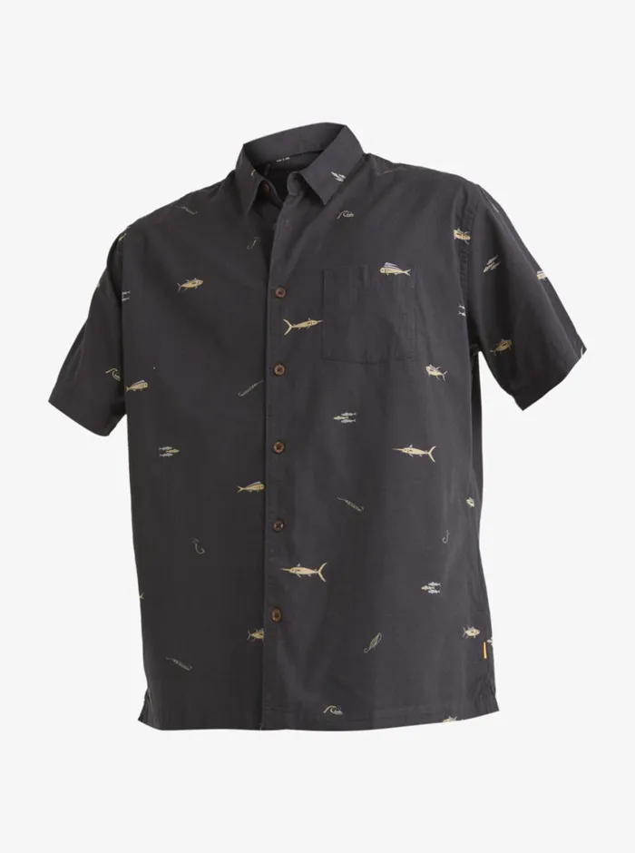 Quiksilver Big Pond Woven Shirt Big Pond Tarmac MensWaterman Shirts and Polos Quiksilver Big Pond Woven Shirt Big Pond Tarmac MensWaterman Shirts and Polos