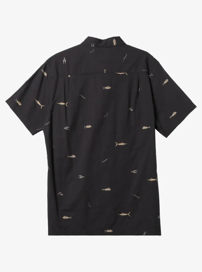 Quiksilver Big Pond Woven Shirt Big Pond Tarmac MensWaterman Shirts and Polos Quiksilver Big Pond Woven Shirt Big Pond Tarmac MensWaterman Shirts and Polos