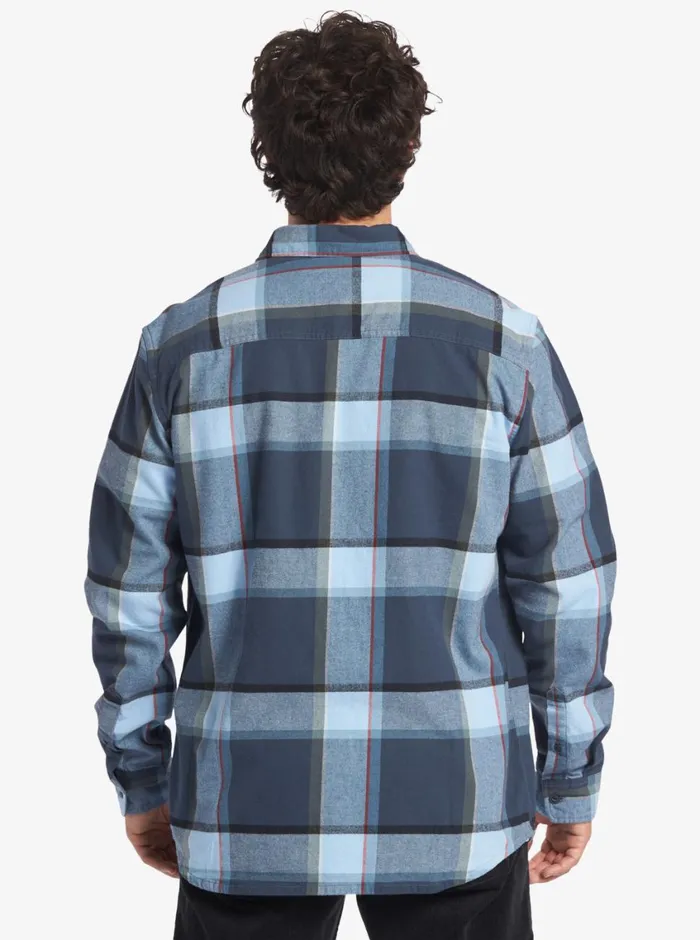 Quiksilver BrooKing StingrayLong Sleeve Top Midnight Navy Brooks Flannel Mens Shirts and Polos Quiksilver BrooKing StingrayLong Sleeve Top Midnight Navy Brooks Flannel Mens Shirts and Polos
