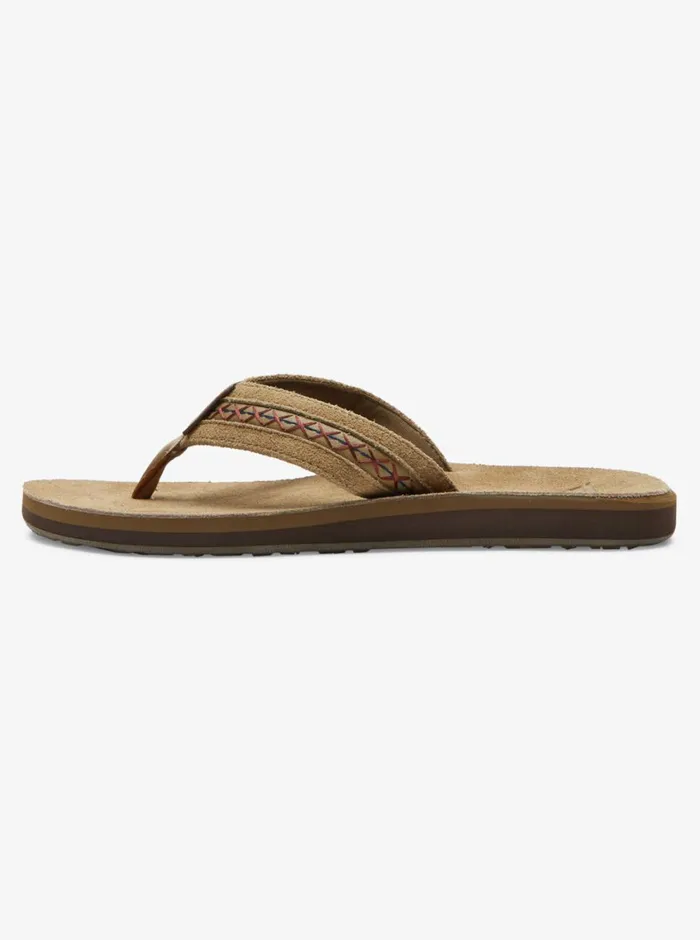 Quiksilver Carver Leather II Basic Sandal Strap Tan 1 Mens Sandals Quiksilver Carver Leather II Basic Sandal Strap Tan 1 Mens Sandals