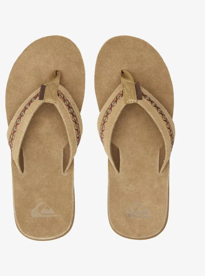 Quiksilver Carver Leather II Basic Sandal Strap Tan 1 Mens Sandals Quiksilver Carver Leather II Basic Sandal Strap Tan 1 Mens Sandals