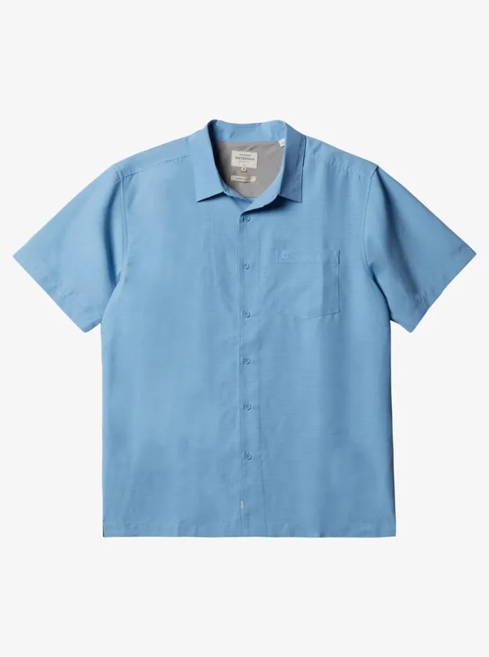 Quiksilver Centinela Premium AntiWrinkle Shirt Dusk Blue Centinella MensWaterman Shirts and Polos Quiksilver Centinela Premium AntiWrinkle Shirt Dusk Blue Centinella MensWaterman Shirts and Polos