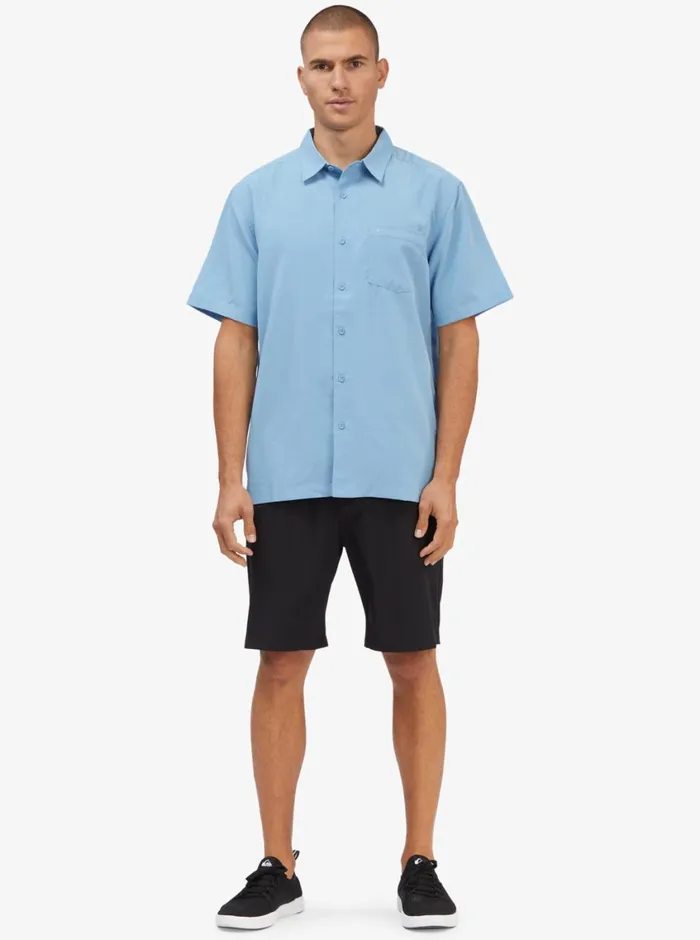 Quiksilver Centinela Premium AntiWrinkle Shirt Dusk Blue Centinella MensWaterman Shirts and Polos Quiksilver Centinela Premium AntiWrinkle Shirt Dusk Blue Centinella MensWaterman Shirts and Polos