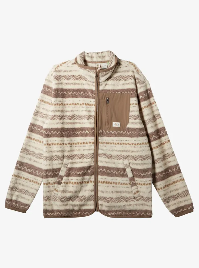 Quiksilver Clean Coasts ZipUp Fleece Birch Playa Mesa Mens Sweatshirts and Hoodies Quiksilver Clean Coasts ZipUp Fleece Birch Playa Mesa Mens Sweatshirts and Hoodies