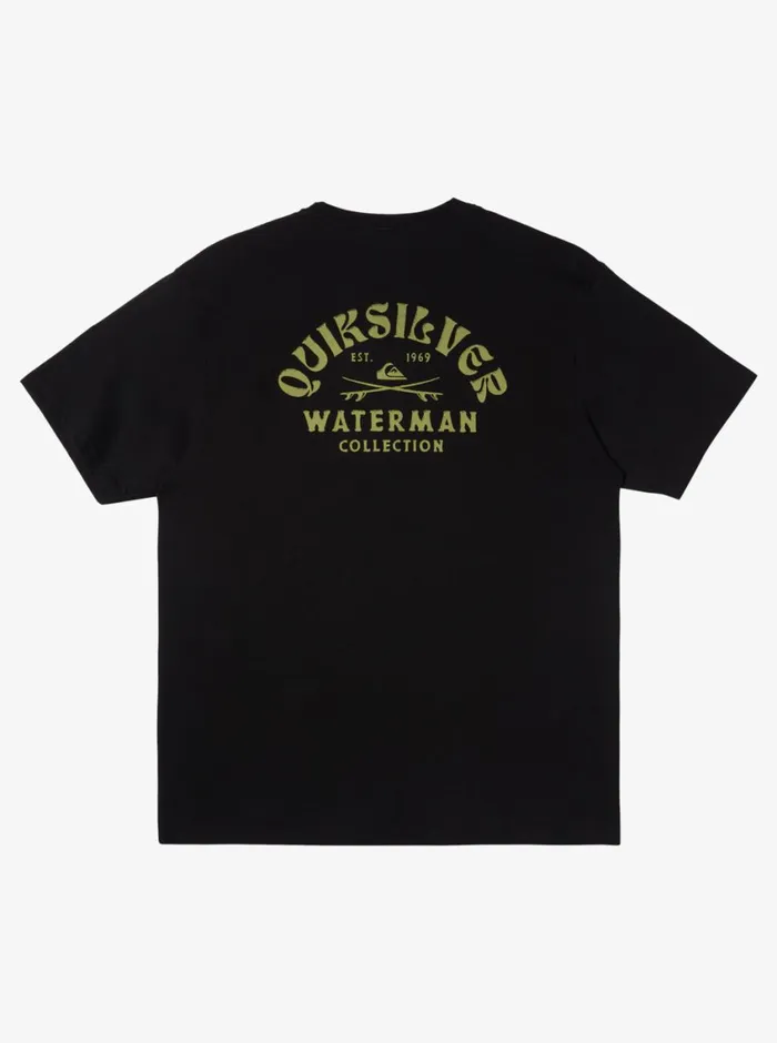 Quiksilver Deep Waters QTShirt Black MensWaterman Tees Quiksilver Deep Waters QTShirt Black MensWaterman Tees