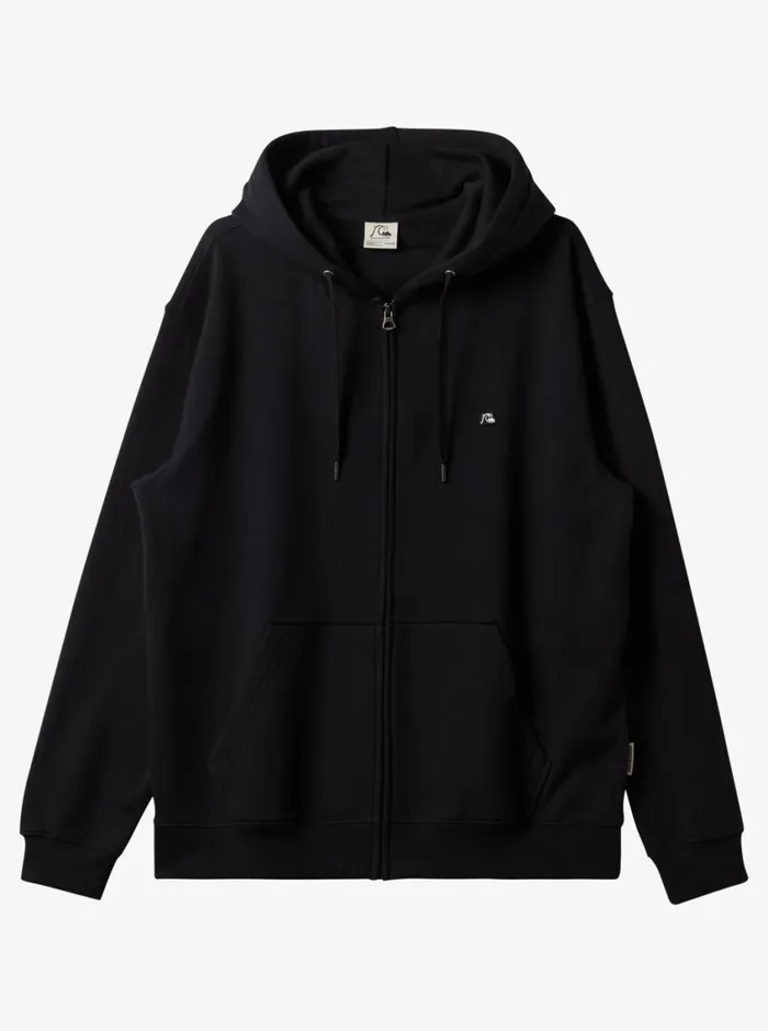 Quiksilver DNA ZipUp Hoodie Black Mens Sweatshirts and Hoodies