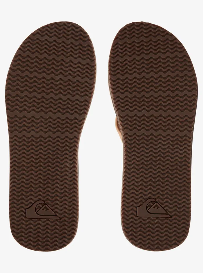 Quiksilver Erreka Leather Sandals Tansolid Mens Sandals Quiksilver Erreka Leather Sandals Tansolid Mens Sandals