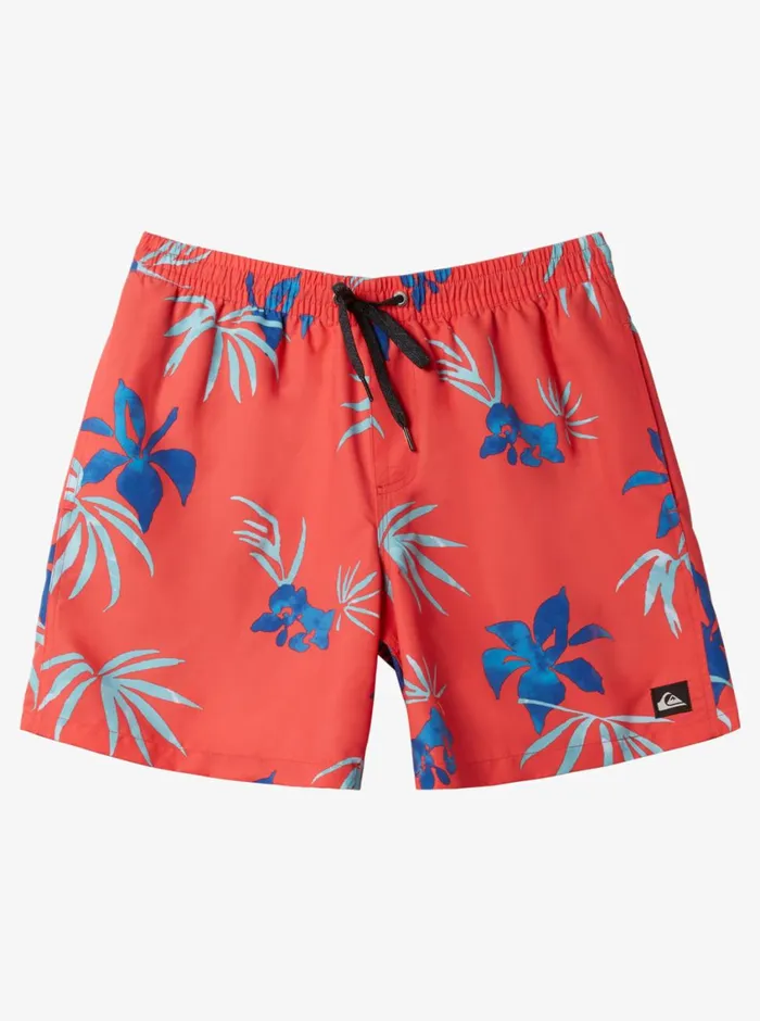 Quiksilver Everyday Mix Volley 17034 Elastic Waist Shorts Cayenne Mens Elastic Waist Quiksilver Everyday Mix Volley 17034 Elastic Waist Shorts Cayenne Mens Elastic Waist