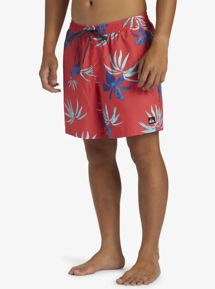 Quiksilver Everyday Mix Volley 17034 Elastic Waist Shorts Cayenne Mens Elastic Waist Quiksilver Everyday Mix Volley 17034 Elastic Waist Shorts Cayenne Mens Elastic Waist