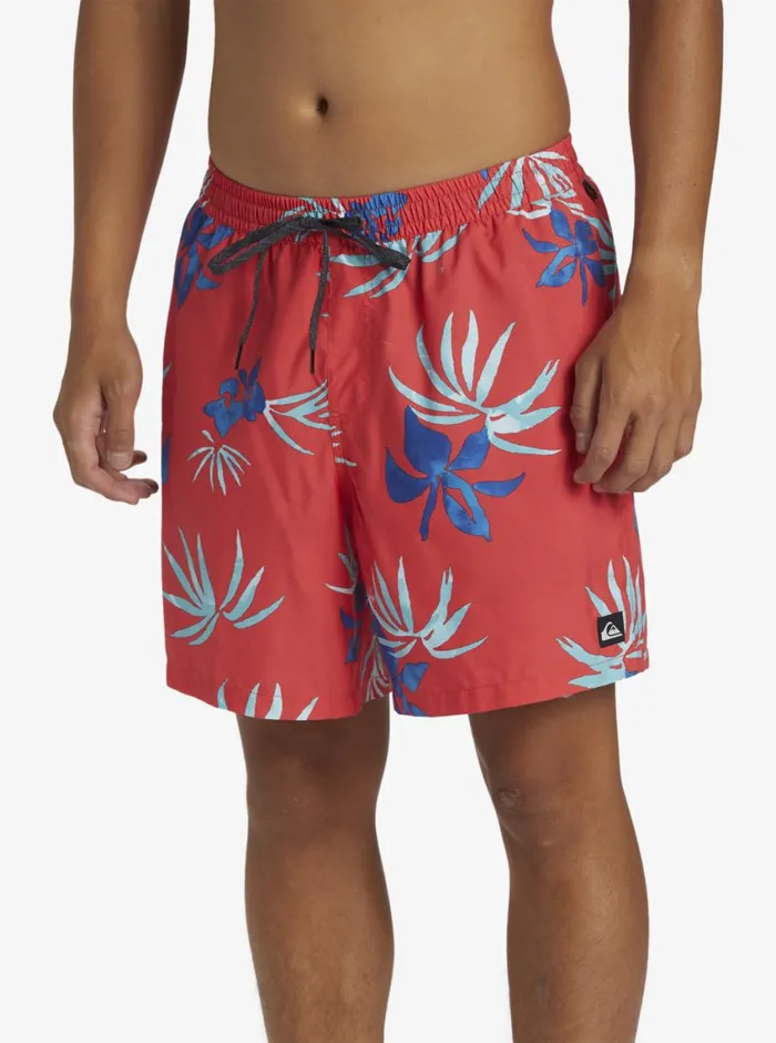 Quiksilver Everyday Mix Volley 17034 Elastic Waist Shorts Cayenne Mens Elastic Waist Quiksilver Everyday Mix Volley 17034 Elastic Waist Shorts Cayenne Mens Elastic Waist