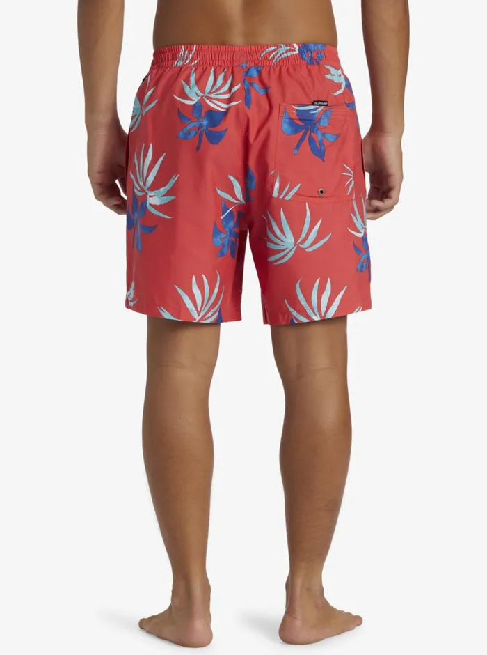 Quiksilver Everyday Mix Volley 17034 Elastic Waist Shorts Cayenne Mens Elastic Waist Quiksilver Everyday Mix Volley 17034 Elastic Waist Shorts Cayenne Mens Elastic Waist