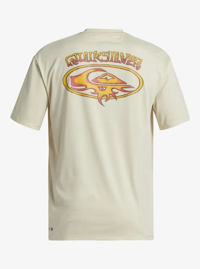 Quiksilver Everyday Surf Tee Oyster White Mens Rashguards Quiksilver Everyday Surf Tee Oyster White Mens Rashguards
