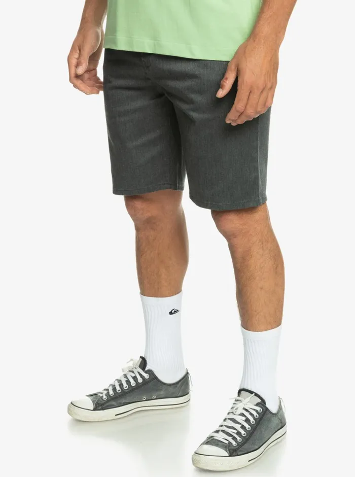Quiksilver Everyday Union Stretch Chino 20034 Shorts Dark Grey Heather Mens Shorts and Amphibians Quiksilver Everyday Union Stretch Chino 20034 Shorts Dark Grey Heather Mens Shorts and Amphibians