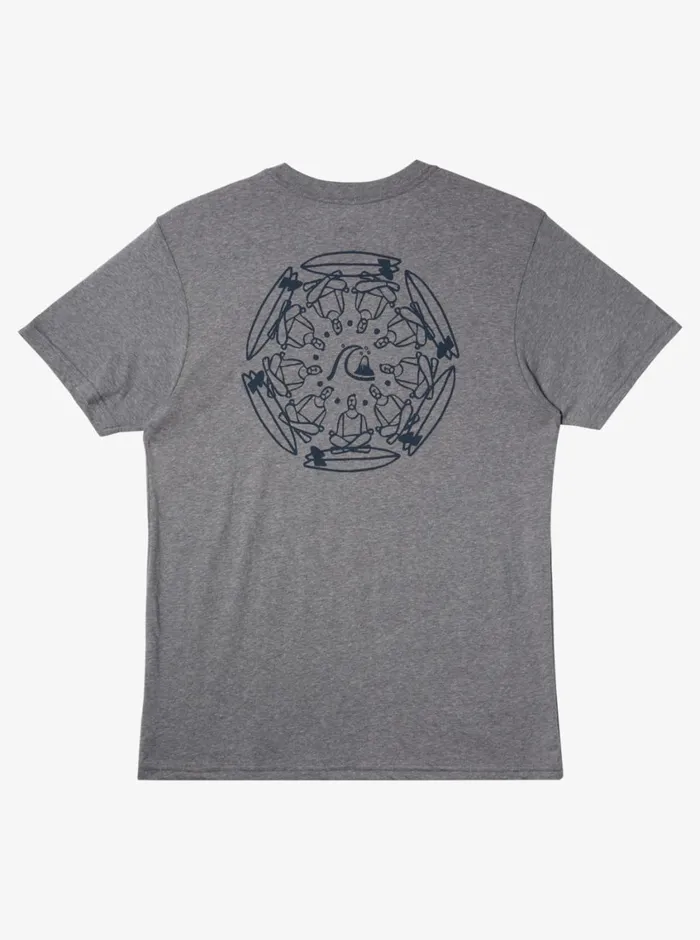 Quiksilver Free Range Mod TShirt Medium Grey Heather Mens Tees Quiksilver Free Range Mod TShirt Medium Grey Heather Mens Tees