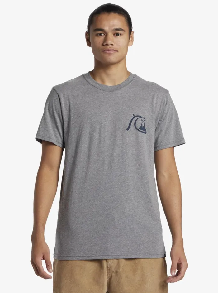 Quiksilver Free Range Mod TShirt Medium Grey Heather Mens Tees Quiksilver Free Range Mod TShirt Medium Grey Heather Mens Tees