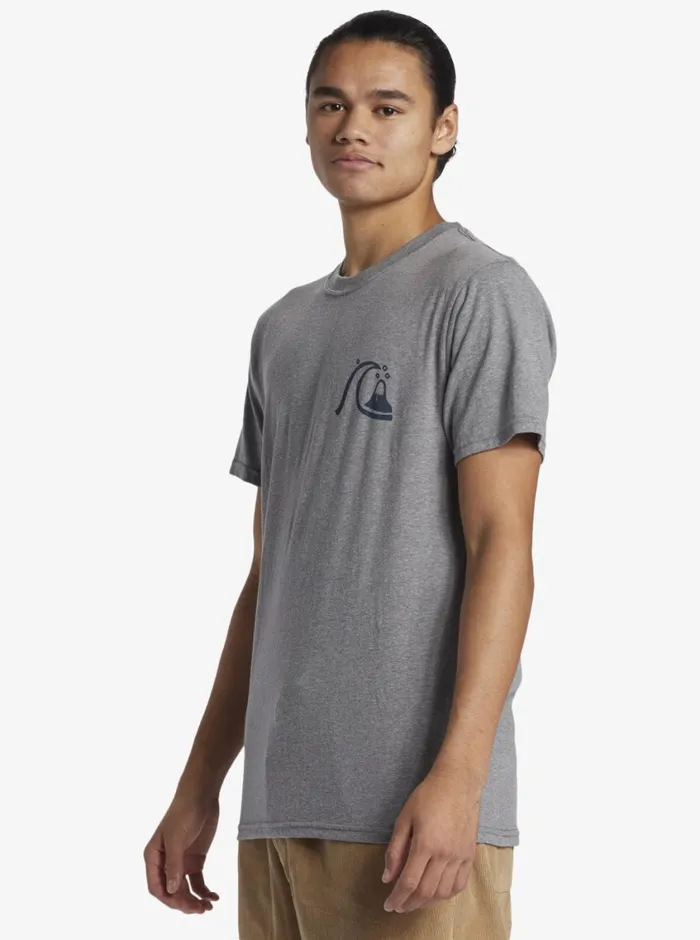 Quiksilver Free Range Mod TShirt Medium Grey Heather Mens Tees Quiksilver Free Range Mod TShirt Medium Grey Heather Mens Tees
