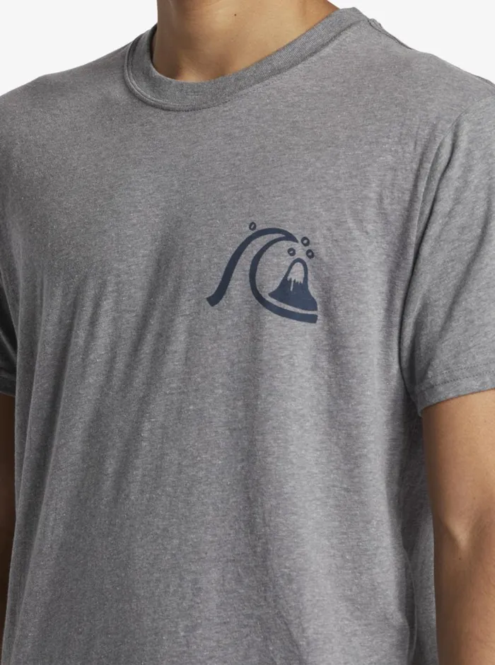 Quiksilver Free Range Mod TShirt Medium Grey Heather Mens Tees Quiksilver Free Range Mod TShirt Medium Grey Heather Mens Tees