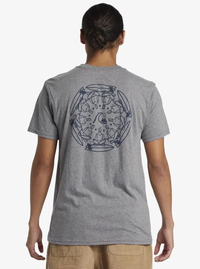 Quiksilver Free Range Mod TShirt Medium Grey Heather Mens Tees Quiksilver Free Range Mod TShirt Medium Grey Heather Mens Tees