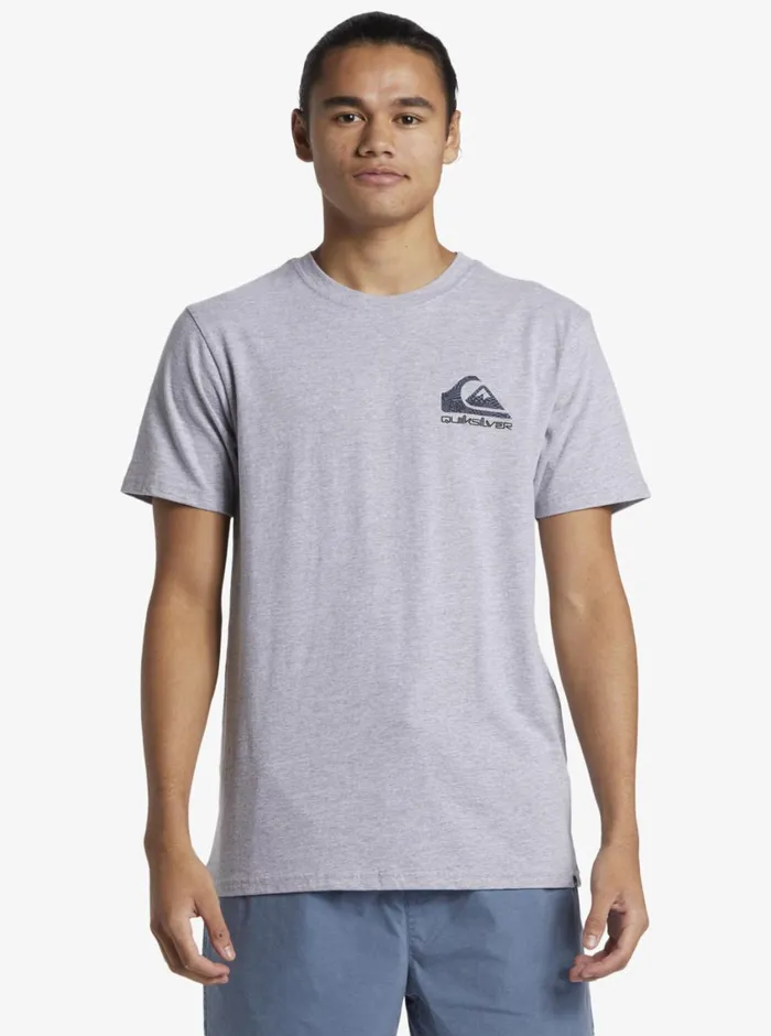 Quiksilver Funky Filler TShirt Athletic Heather Mens Tees Quiksilver Funky Filler TShirt Athletic Heather Mens Tees