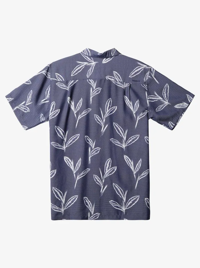 Quiksilver Ginger Stalks Short Sleeve Shirt Medieval Blue Ginger Stalks MensWaterman Shirts and Polos Quiksilver Ginger Stalks Short Sleeve Shirt Medieval Blue Ginger Stalks MensWaterman Shirts and Polos