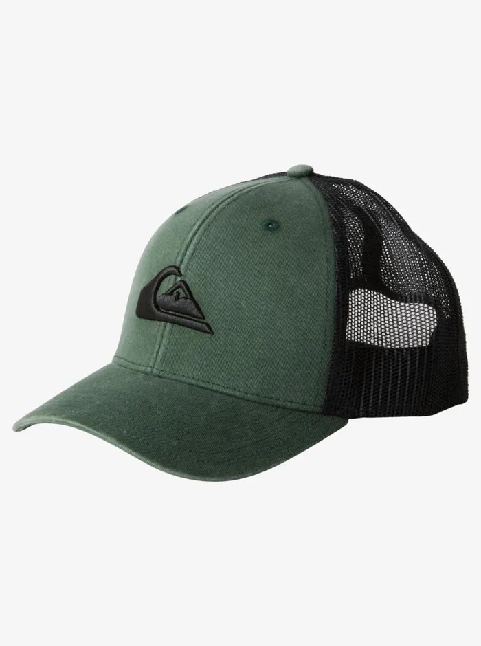 Quiksilver Grounder Trucker Hat Forest Mens Hats