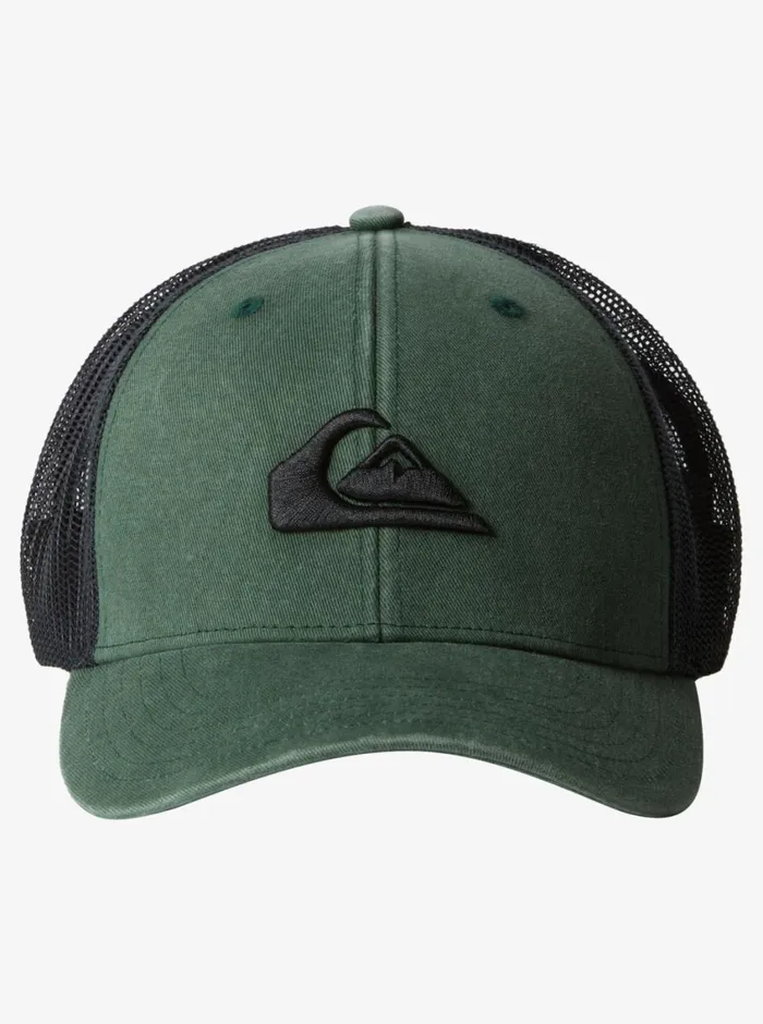 Quiksilver Grounder Trucker Hat Forest Mens Hats Quiksilver Grounder Trucker Hat Forest Mens Hats