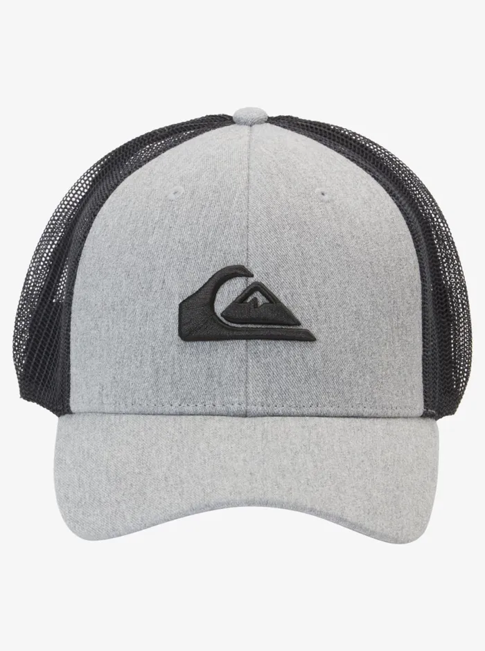 Quiksilver Grounder Trucker Hat Heather Grey Mens Hats Quiksilver Grounder Trucker Hat Heather Grey Mens Hats