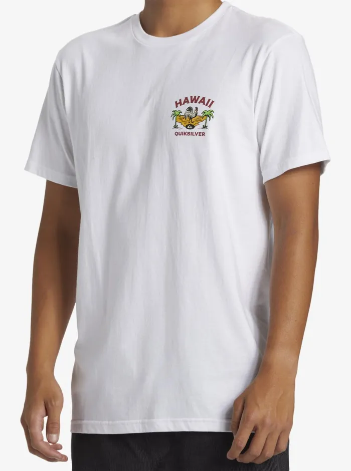 Quiksilver Hawaii Big Man TShirt White Mens Tees Quiksilver Hawaii Big Man TShirt White Mens Tees