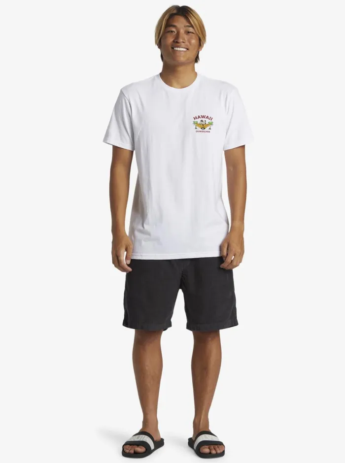 Quiksilver Hawaii Big Man TShirt White Mens Tees Quiksilver Hawaii Big Man TShirt White Mens Tees