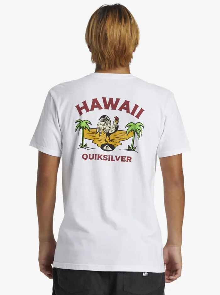 Quiksilver Hawaii Big Man TShirt White Mens Tees Quiksilver Hawaii Big Man TShirt White Mens Tees