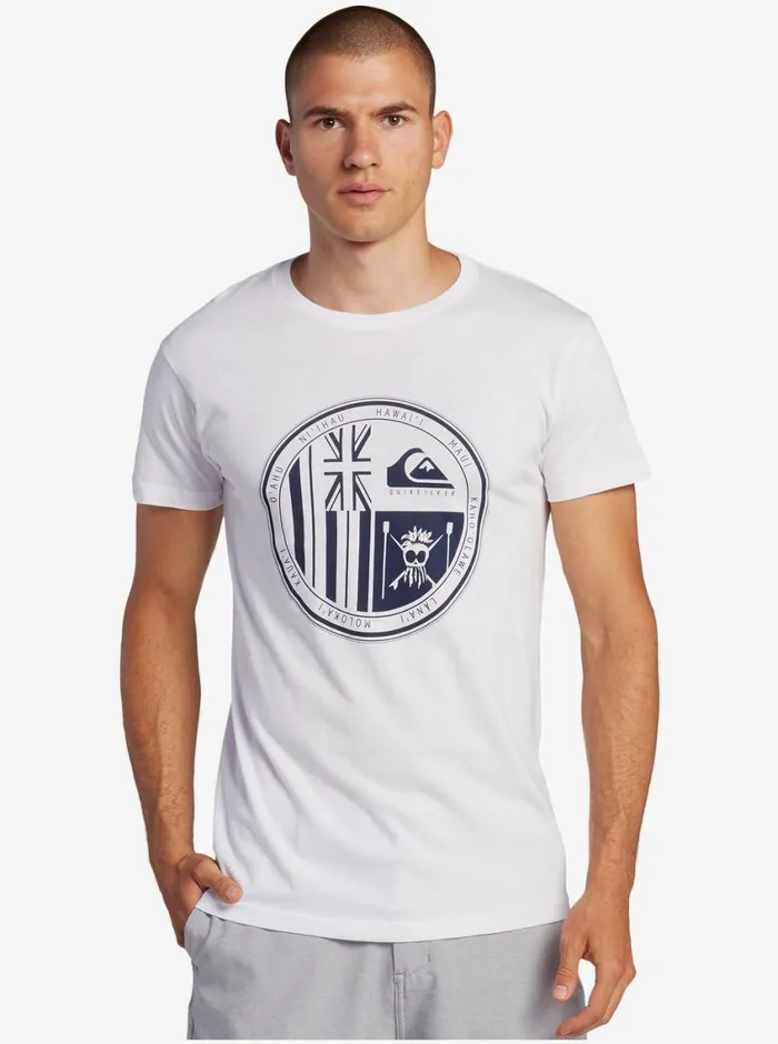 Quiksilver HI Ikaika TShirt White Mens Tees
