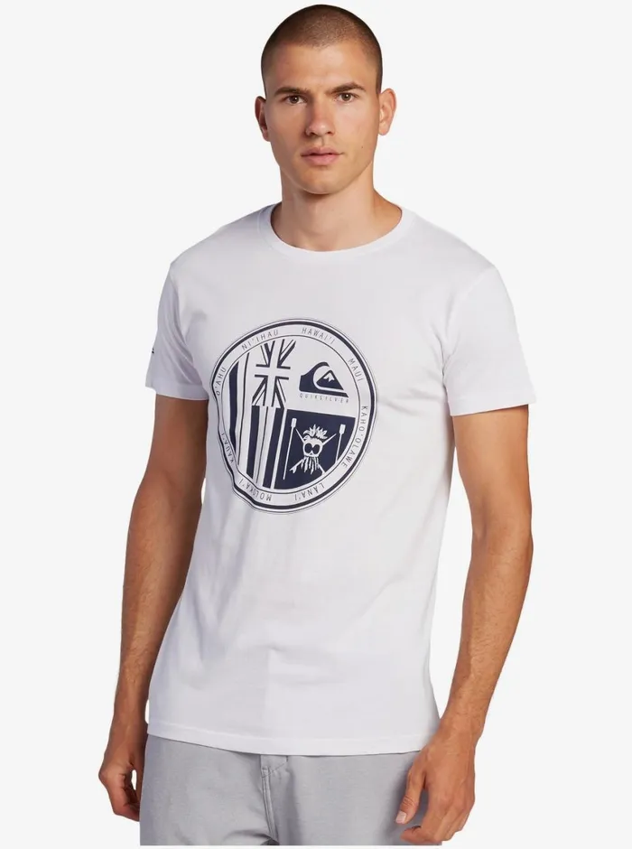 Quiksilver HI Ikaika TShirt White Mens Tees
