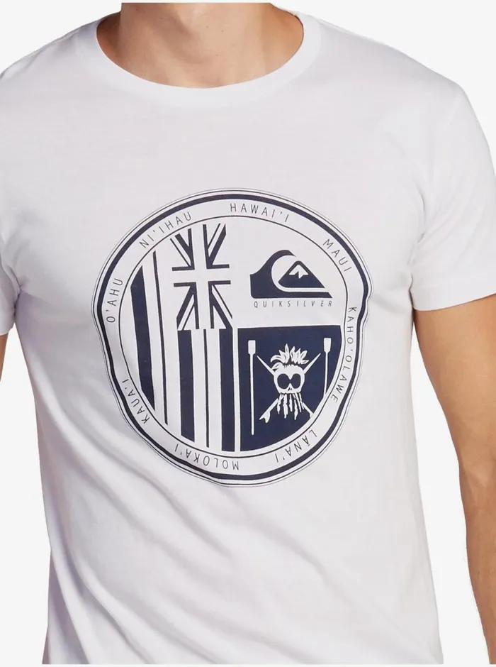 Quiksilver HI Ikaika TShirt White Mens Tees
