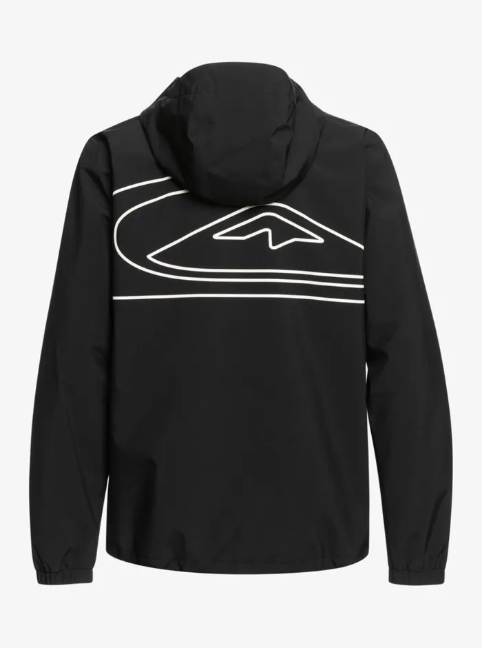 Quiksilver High In The Hood Technical Snow Jacket True Black Mens Snow Jackets