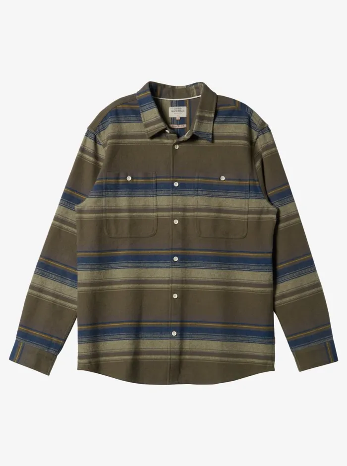 Quiksilver Lowest Tide Flannel Long Sleeve Top Dusty Olive Lowest Tide MensWaterman Shirts and Polos Quiksilver Lowest Tide Flannel Long Sleeve Top Dusty Olive Lowest Tide MensWaterman Shirts and Polos
