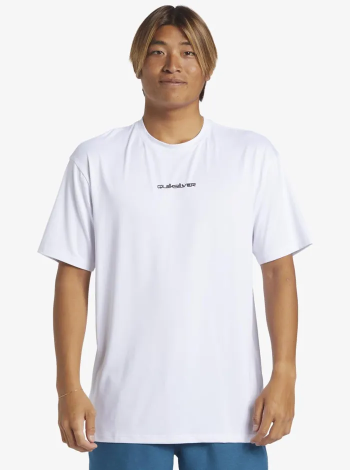 Quiksilver Mix Session UPF 50 Short Sleeve Surf Tee Birch Mens Rashguards