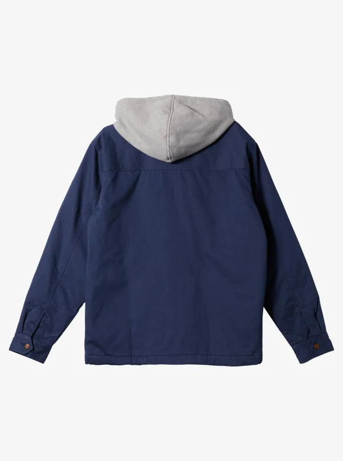 Quiksilver New Aitor Hooded Jacket Naval Academy Mens Sweatshirts and Hoodies