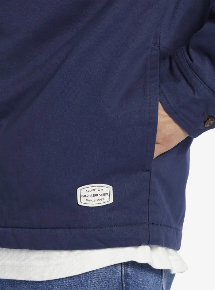 Quiksilver New Aitor Hooded Jacket Naval Academy Mens Sweatshirts and Hoodies
