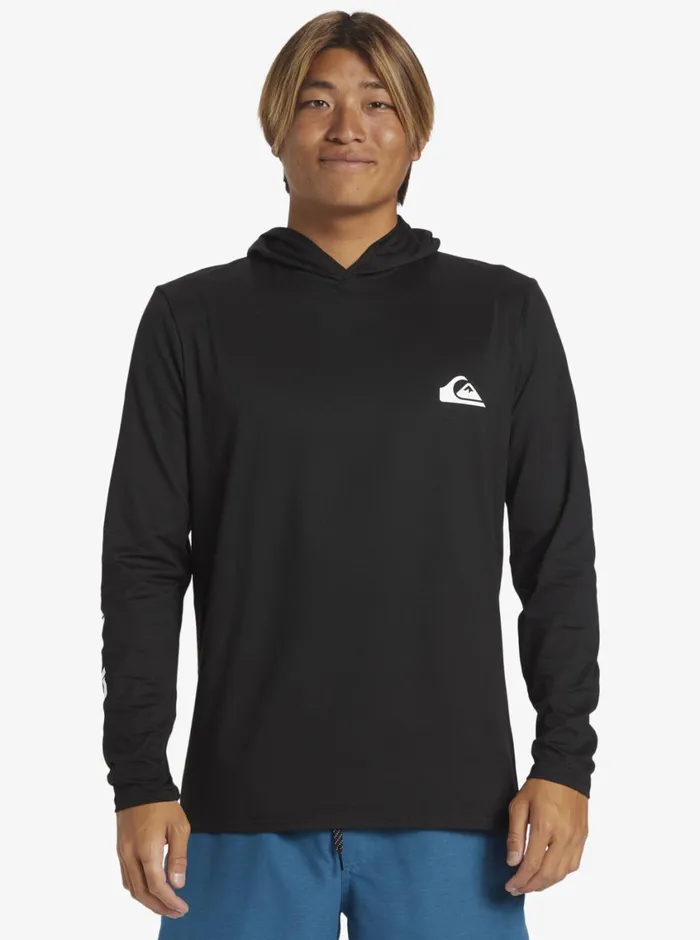 Quiksilver Omni Session UPF 50 Long Sleeve Surf Tee Black Mens Rashguards Quiksilver Omni Session UPF 50 Long Sleeve Surf Tee Black Mens Rashguards