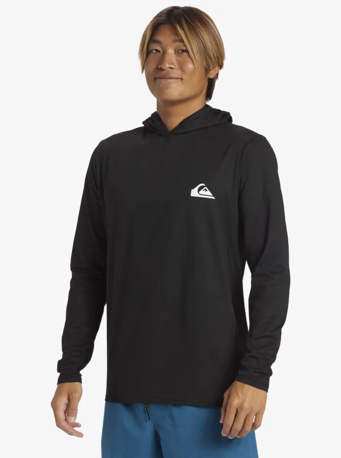 Quiksilver Omni Session UPF 50 Long Sleeve Surf Tee Black Mens Rashguards Quiksilver Omni Session UPF 50 Long Sleeve Surf Tee Black Mens Rashguards