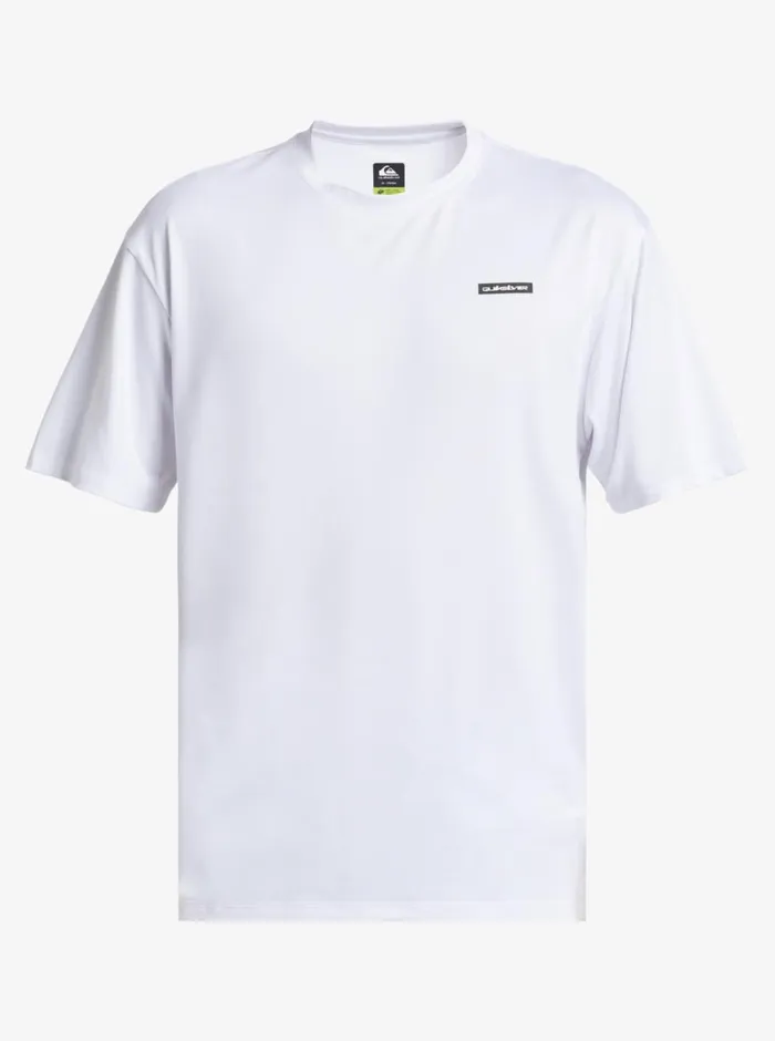 Quiksilver Omni Session UPF 50 Short Sleeve Surf Tee White Mens Rashguards