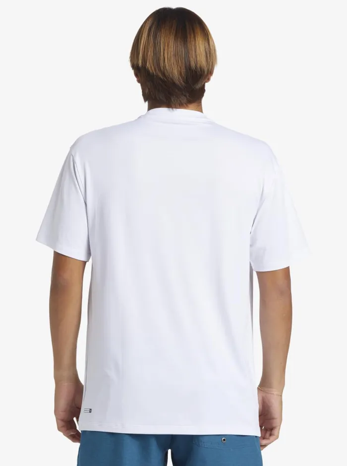 Quiksilver Omni Session UPF 50 Short Sleeve Surf Tee White Mens Rashguards Quiksilver Omni Session UPF 50 Short Sleeve Surf Tee White Mens Rashguards
