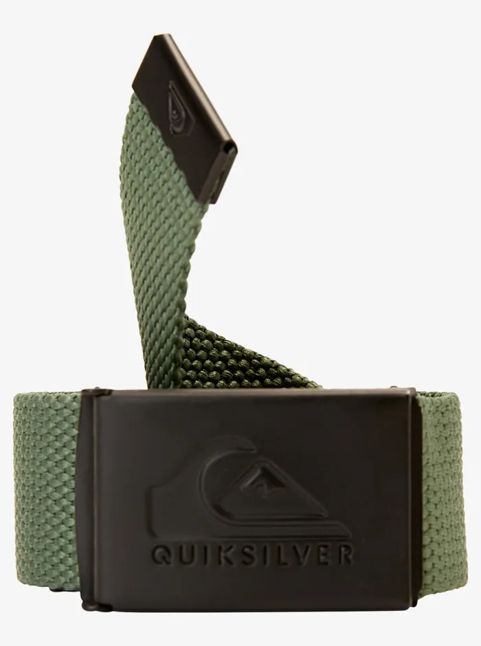 Quiksilver Principal Schwack Webbing Belt Forest Mens Belts